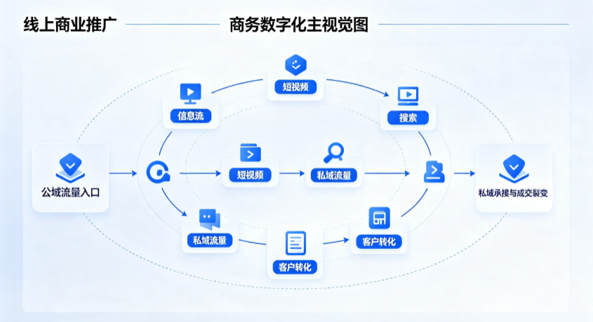 美溪区线上商业推广怎么做？全域流量闭环搭建与低成本转化实战指南